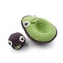 Gifts - MOMMY AVOCADO AND HER BABY STONE - BABY RATTLE 100% ORGANIC COTON - MYUM - THE VEGGY TOYS