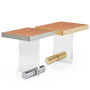 Coffee tables - KANDINSKY | Side Table Square Acrylic - Nero Marquina - OIA  DESIGN