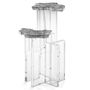 Dining Tables - MONET SILVER Side Table - BOCA DO LOBO