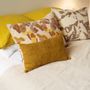 Fabric cushions - VEGETABLE INK ON LAMA-MERINO WOOL - TRHANDY // ANDI ART
