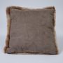 Comforters and pillows - Fur Pillow Special Edition “MEDIO” – Caramel - WEICH COUTURE ALPACA