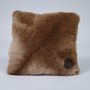 Comforters and pillows - Fur Pillow Special Edition “MEDIO” – Caramel - WEICH COUTURE ALPACA