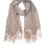 Scarves - Cashmere & lace Eleanor scarf  - FLORENZ