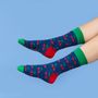 Socks - Cherry socks - MOUSTARD