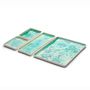 Céramique - Plats Cristallins - Vert Turquoise  - R L FOOTE DESIGN STUDIO