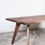 Dining Tables - Walnut table Amber - wooden legs - FOR ME LAB
