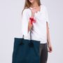 Bags and totes - Tote bag "Bleu canard" - ASKA