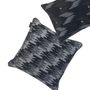Fabric cushions - COUSSIN DHAKA CROSS NOIR - SAMPLE CONCEPT