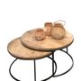 Coffee tables - SET *2 COFFEE TABLES IRON&MANGO - TALLER INDIAS