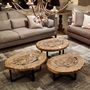 Coffee tables - PETRIFIED WOOD COFFEE TABLE - XYLEIA NATURAL INTERIORS