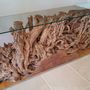Console table - WOOD | Console tables of suar wood - XYLEIA PETRIFIED WOOD