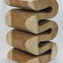 Stools - WOODEN STOOLS | Stools made of suar wood - XYLEIA PETRIFIED WOOD