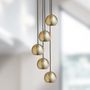 Hanging lights - The Globe Collection Pendant - Brass - INDUSTVILLE