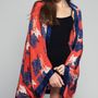 Scarves - Kimono scarf Martina Red - FLORENZ