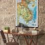 Autres décorations murales - Carte géographique vintage - BLUE SHAKER