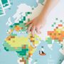 Poster - Creative poster + 1600 Stickers - WORLD MAP - POPPIK