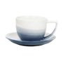 Mugs - COFFEE CUP + SAUCER BLEU COMME VOSGES - ARDTIME