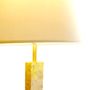 Lampes de table - Lampe de table mince en travertin. - DAMON ART
