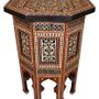 Pièces uniques - Inlaid Tables - SideTable, End Table, Moroccan, Syrian, Egyptian, Turkish - E KENOZ