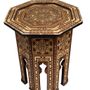 Pièces uniques - Inlaid Tables - SideTable, End Table, Moroccan, Syrian, Egyptian, Turkish - E KENOZ