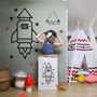 Other wall decoration - Patron DIY Rocket for washi tape - MILIEO