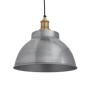 Suspensions - Brooklyn Dome Pendant - 13 Inch - Light Pewter - INDUSTVILLE