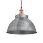 Hanging lights - Brooklyn Dome Pendant - 13 Inch - Light Pewter - INDUSTVILLE