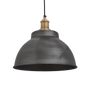 Hanging lights - Brooklyn Dome Pendant - 13 Inch - Pewter - INDUSTVILLE