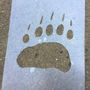 Children's arts and crafts - Templates for tracks of 6 woodland animals - DIETERS