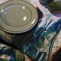 Table linen - Tablecloth Blue Velelle - HUMA HOME