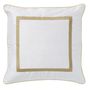 Cushions - Organic dupion silk cushion Grace - off white - PALAIS