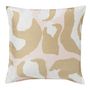 Cushions - Organic dupion silk cushion Maya - sand - PALAIS