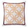 Cushions - Organic satin silk cushion Harper - off white - PALAIS