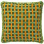 Cushions - Organic linen cushion Nandi - green - PALAIS