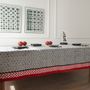 Table linen - Tablelinen : Red & Black - WINDY HILL