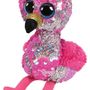 Peluches - PINKY LE FLAMANT ROSE - FLIPPABLES REGULAR - TY -  FRANCE