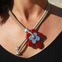 Jewelry - Colliers double grande fleur céramique - LE BIJOU VAGABOND