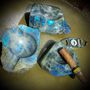 Design objects - Cigar ashtray fine stone handmade - ELI TANNA LADY SCULPTOR