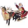 Guirlandes et boules de Noël - Père Noël sur un traineau et son Renne - GEPTO AUTOMATES