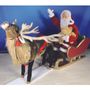 Guirlandes et boules de Noël - Père Noël sur un traineau et son Renne - GEPTO AUTOMATES