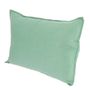 Fabric cushions - Big Cushion in Washed Linen with Double Linen 50x75 cm - EN FIL D'INDIENNE...