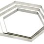 Molds - Stainless steel perforated tart rings - Hexagonal - DE BUYER
