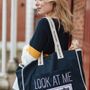 Bags and totes - Navy, aqua or off white contrasted Moodbag  - MOODERS BY POMKIN
