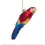 Christmas garlands and baubles - ORNAMENT GLASS PARROT BLUE/YELLOW/RED 11CM - VONDELS AMSTERDAM