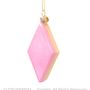 Christmas garlands and baubles - ORNAMENT GLASS PINK/YELLOW DIAMOND MARSHMELLOW 9 CM - VONDELS AMSTERDAM