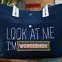 Bags and totes - Navy, aqua or off white contrasted Moodbag  - MOODERS BY POMKIN