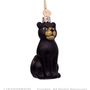 Christmas garlands and baubles - ORNAMENT GLASS BLACK PANTHER 12CM - VONDELS AMSTERDAM