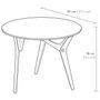 Objets design - Table relevable - CLASSIQUE - Noir sidéral - BOULON BLANC