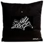 Fabric cushions - Pillow B&W LETTERZ by PAPAMESK - ARTPILO