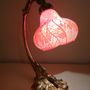 Art glass - Gallé style engraved glass lamps - TIEF